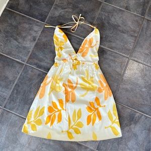 Zara Summer Orange/Yellow Mini Dress